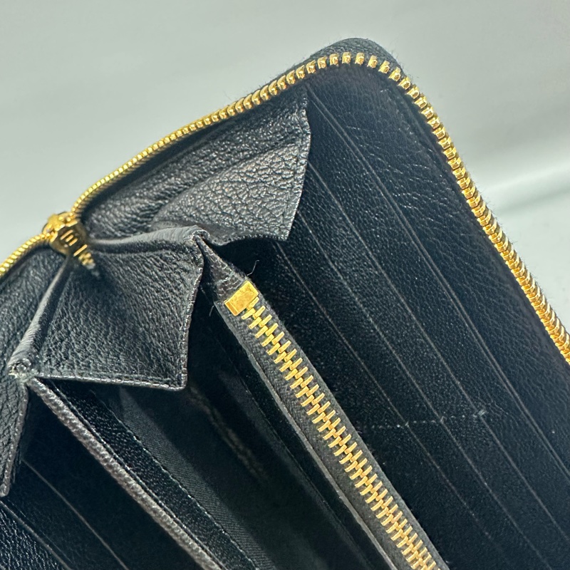 balenciaga 390187 黑皮金釦機車長夾-42