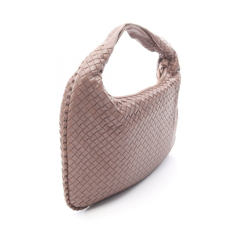 BOTTEGA VENETA Veneta Intrecciato 單肩包 手提包 皮革 棕色 二手 女士-1