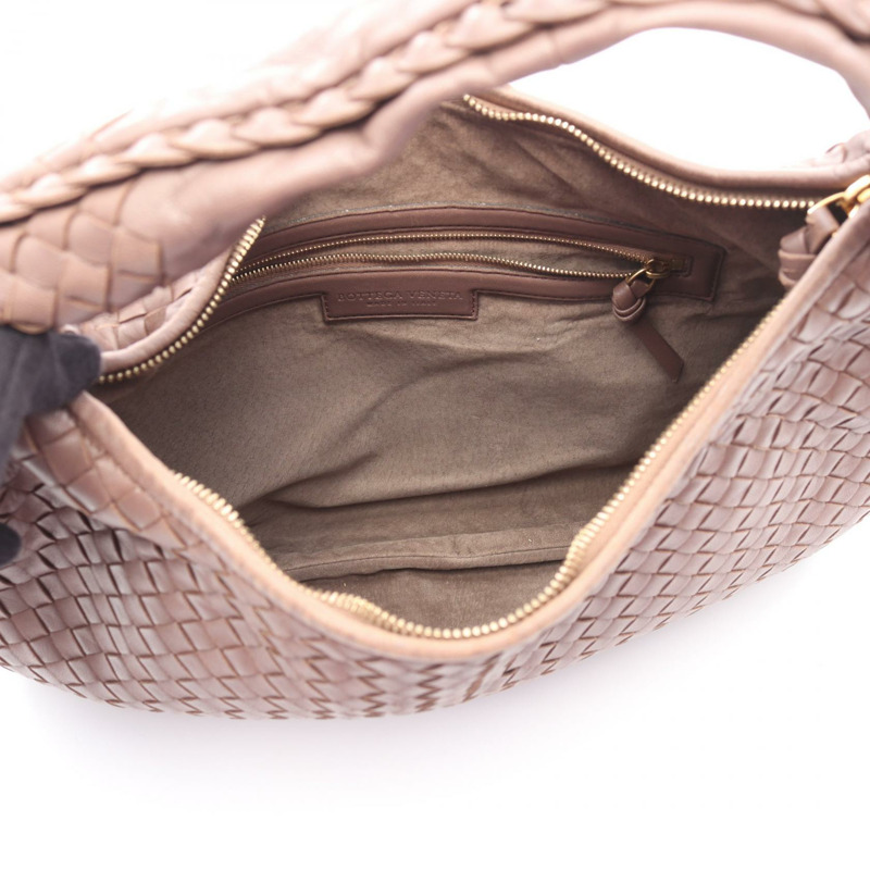 BOTTEGA VENETA Veneta Intrecciato 單肩包 手提包 皮革 棕色 二手 女士-2