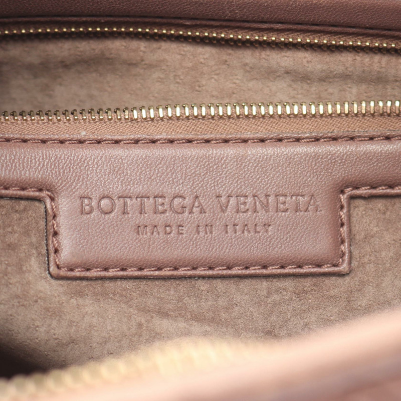 BOTTEGA VENETA Veneta Intrecciato 單肩包 手提包 皮革 棕色 二手 女士-3