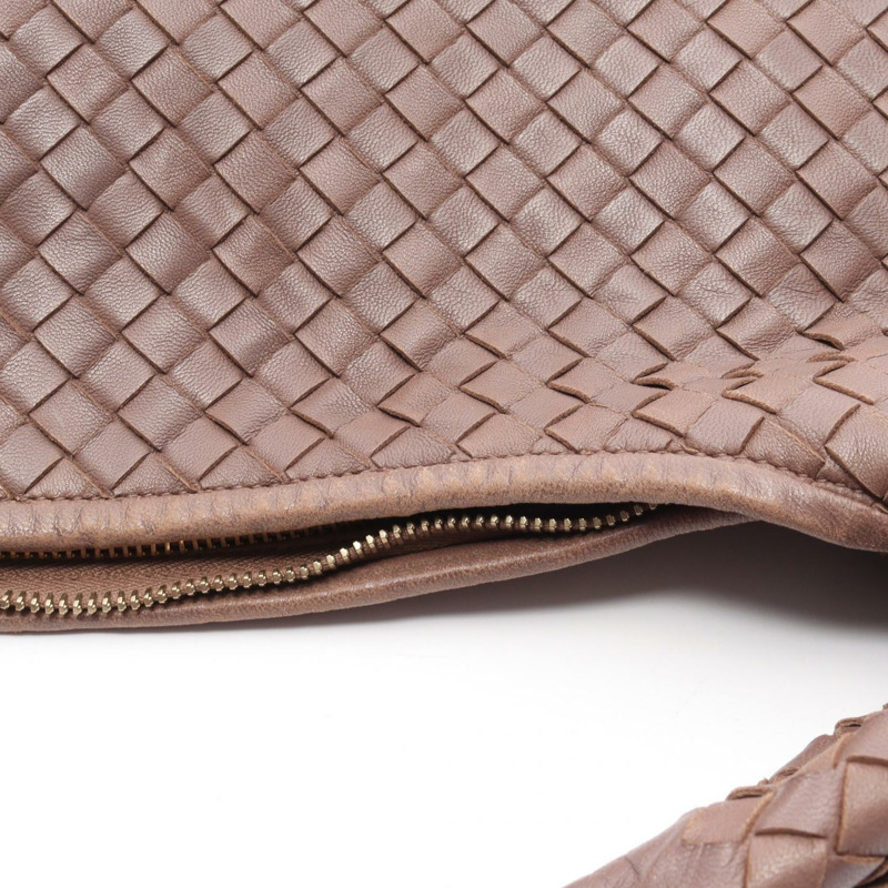 BOTTEGA VENETA Veneta Intrecciato 單肩包 手提包 皮革 棕色 二手 女士-7