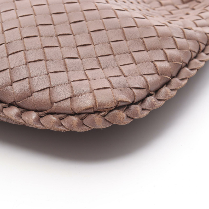 BOTTEGA VENETA Veneta Intrecciato 單肩包 手提包 皮革 棕色 二手 女士-8