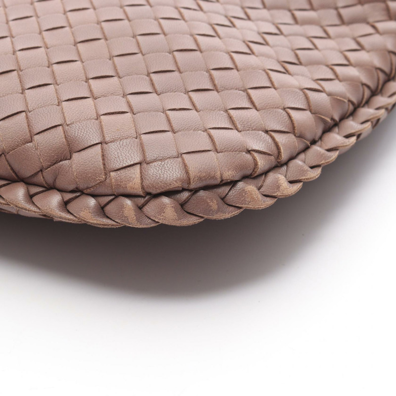 BOTTEGA VENETA Veneta Intrecciato 單肩包 手提包 皮革 棕色 二手 女士-9
