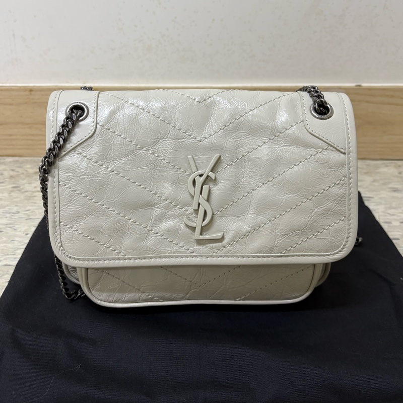 Yves Saint Laurent 聖羅蘭 YSL Niki Baby 迷你白色-0