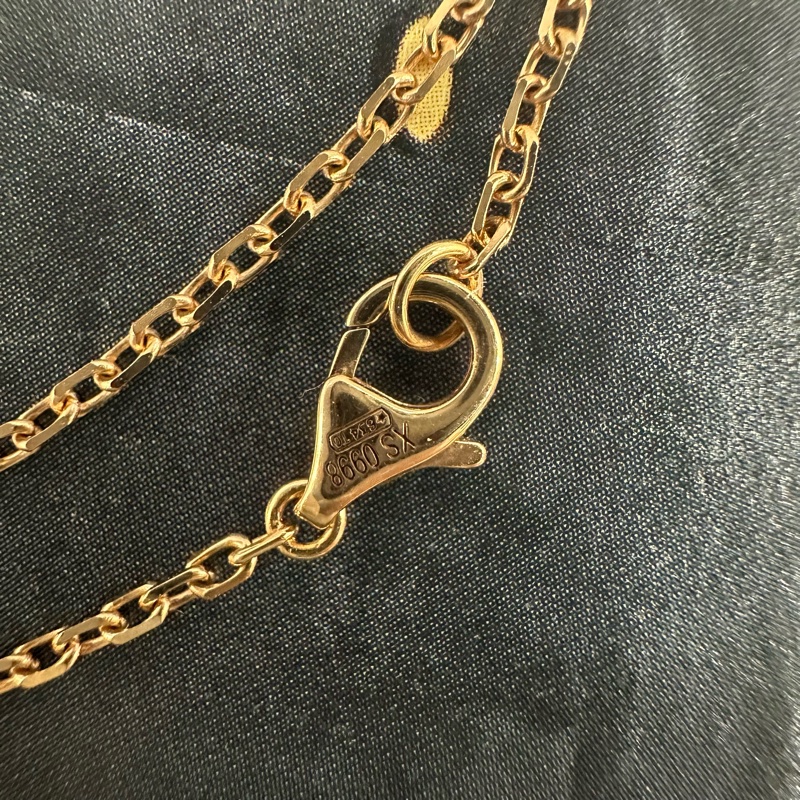 Cartier TRINITY 金銀色鑽石三環項鏈-4