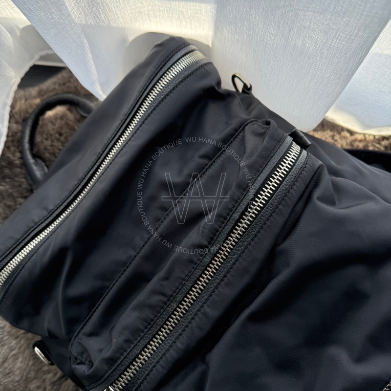 (二手特別降價)🤍Burberry尼龍後背包/Burberry後背包🤍無花果精品-0