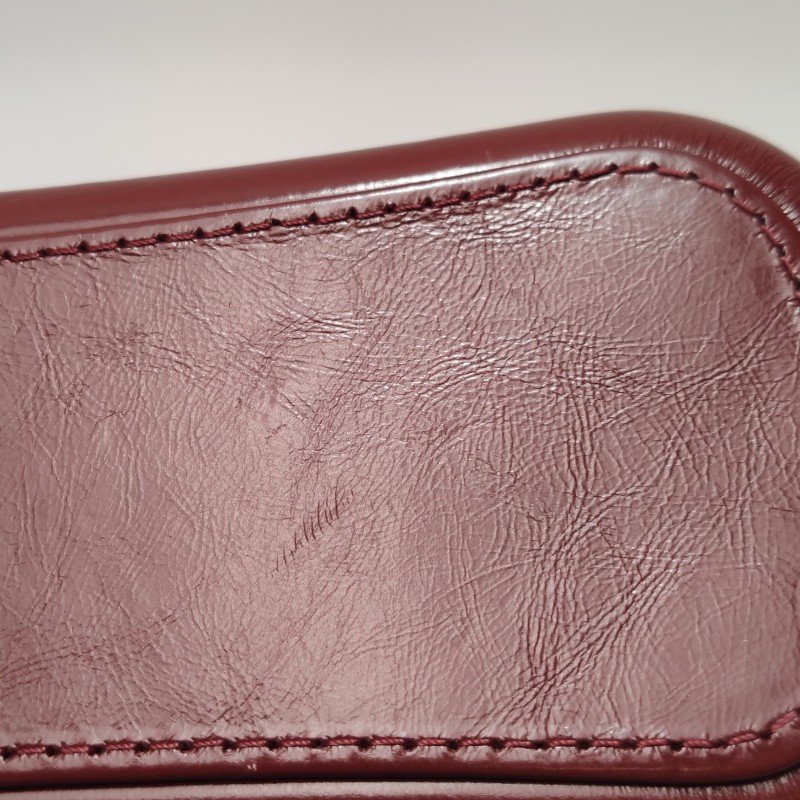 Chanel Gabrielle 流浪包 小號 油蠟皮 翻毛皮 拼色 菱格 絎縫 雙鍊設計 單肩包-24