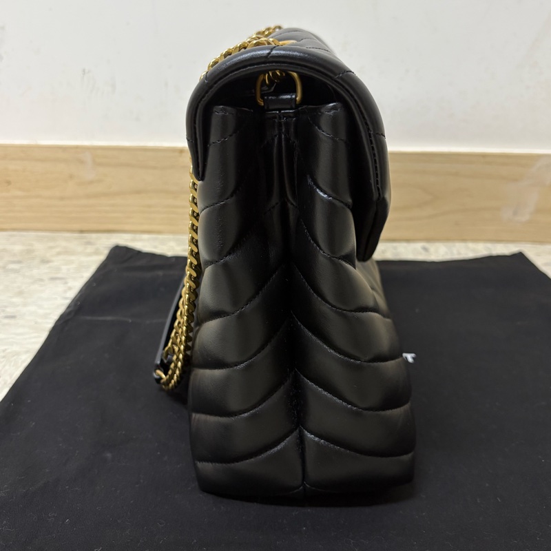 Yves Saint Laurent 聖羅蘭 YSL LouLou金標Logo 單肩斜背包 大號-3