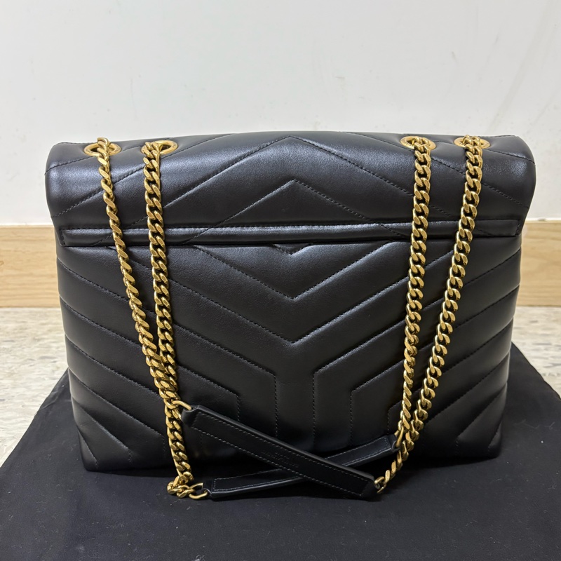 Yves Saint Laurent 聖羅蘭 YSL LouLou金標Logo 單肩斜背包 大號-7