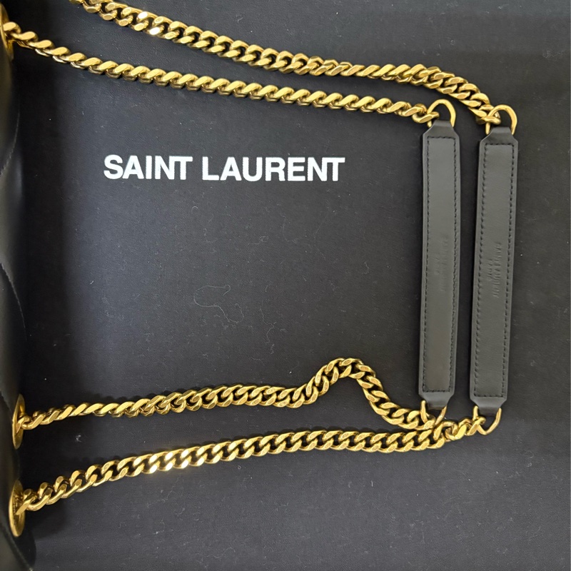 Yves Saint Laurent 聖羅蘭 YSL LouLou金標Logo 單肩斜背包 大號-13