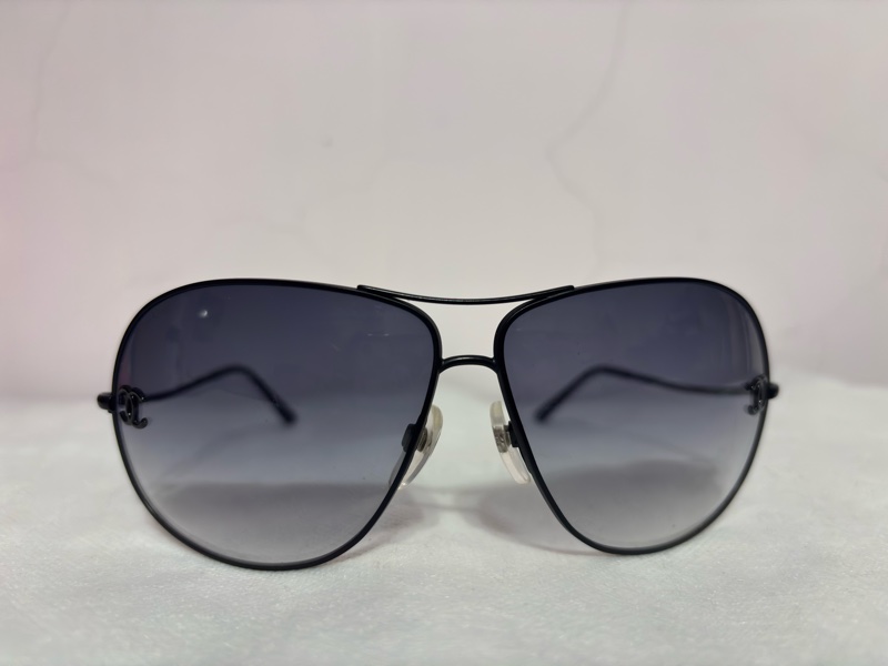 CHANEL黑框/藍色漸層墨鏡 /太陽眼鏡/ 飛行墨鏡 中性-5