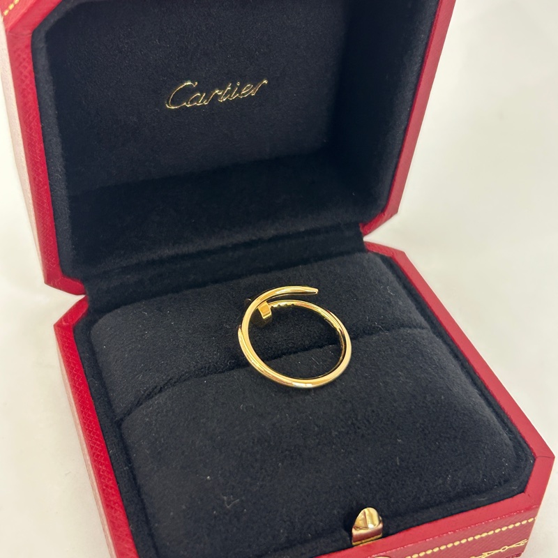 Cartier 750黃K金 Juste un Clou小型款釘子戒指-3