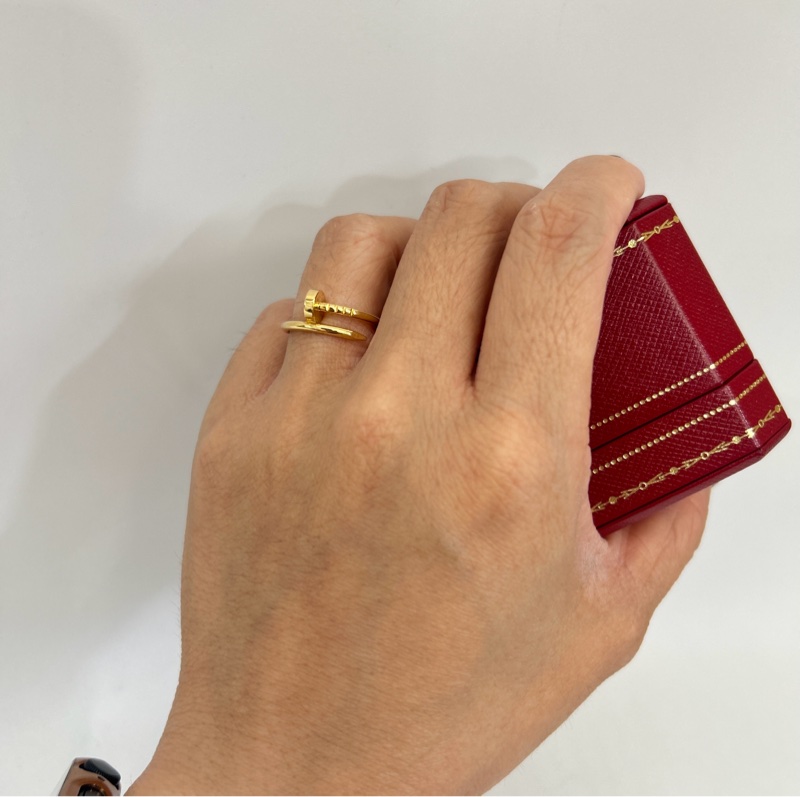 Cartier 750黃K金 Juste un Clou小型款釘子戒指-5