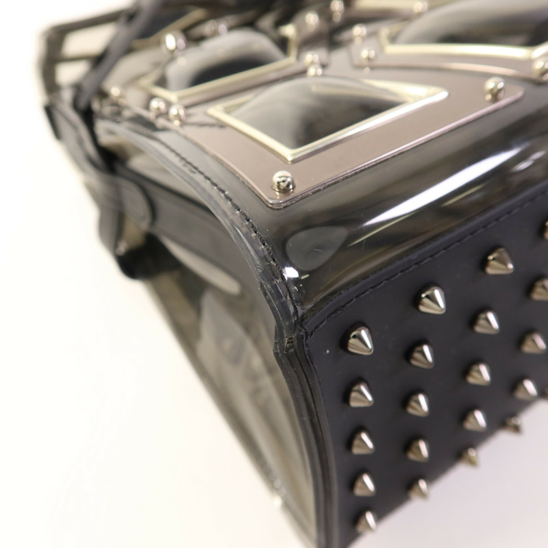 Delvaux PVC Tempete GM Gladiator Limited Edition銀扣手挽肩背兩用袋-9