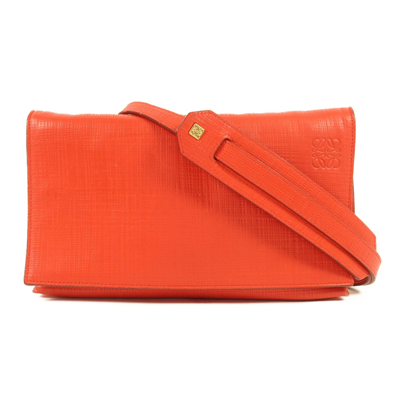 LOEWE 牛皮皮革Shoulder Bag金扣肩背袋-0
