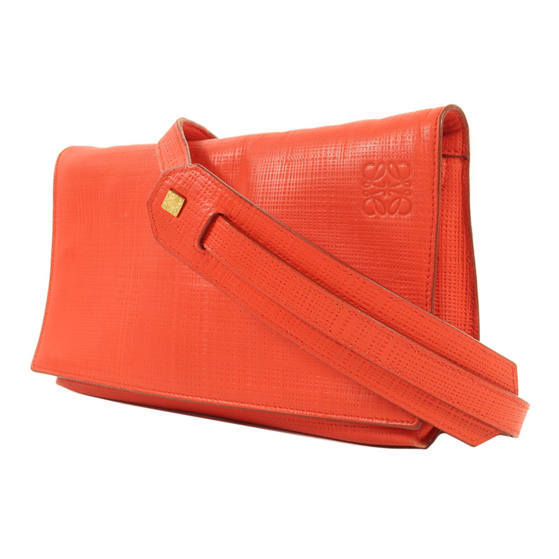 LOEWE 牛皮皮革Shoulder Bag金扣肩背袋-2