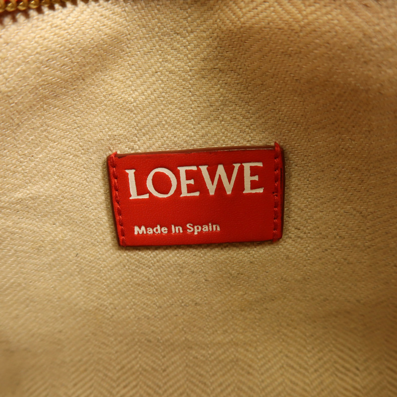 LOEWE 牛皮皮革Shoulder Bag金扣肩背袋-5