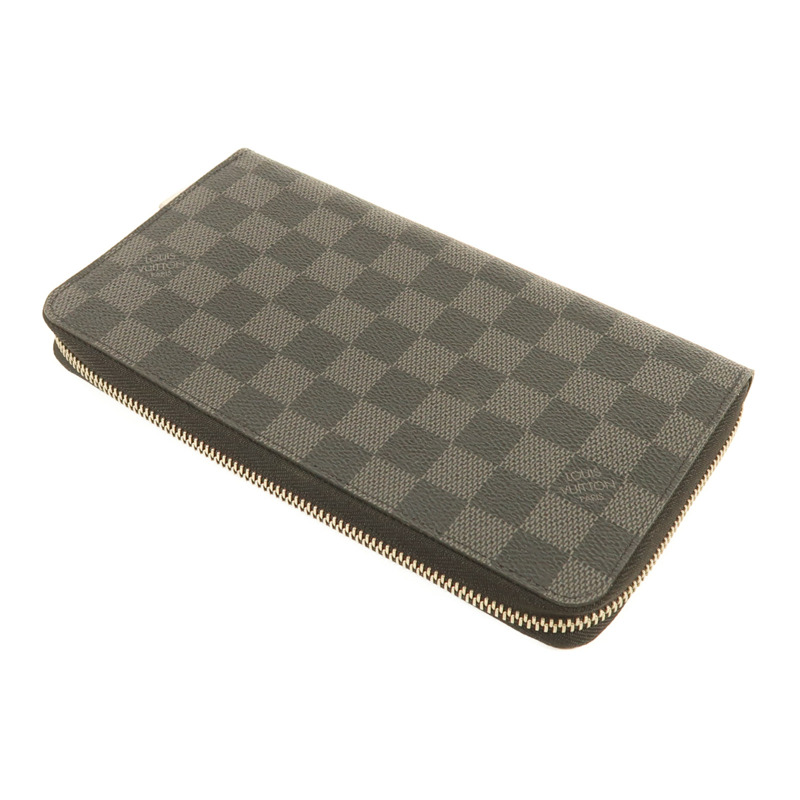 LOUIS VUITTON Damier Graphite Zippy Organizer銀扣長錢包-3