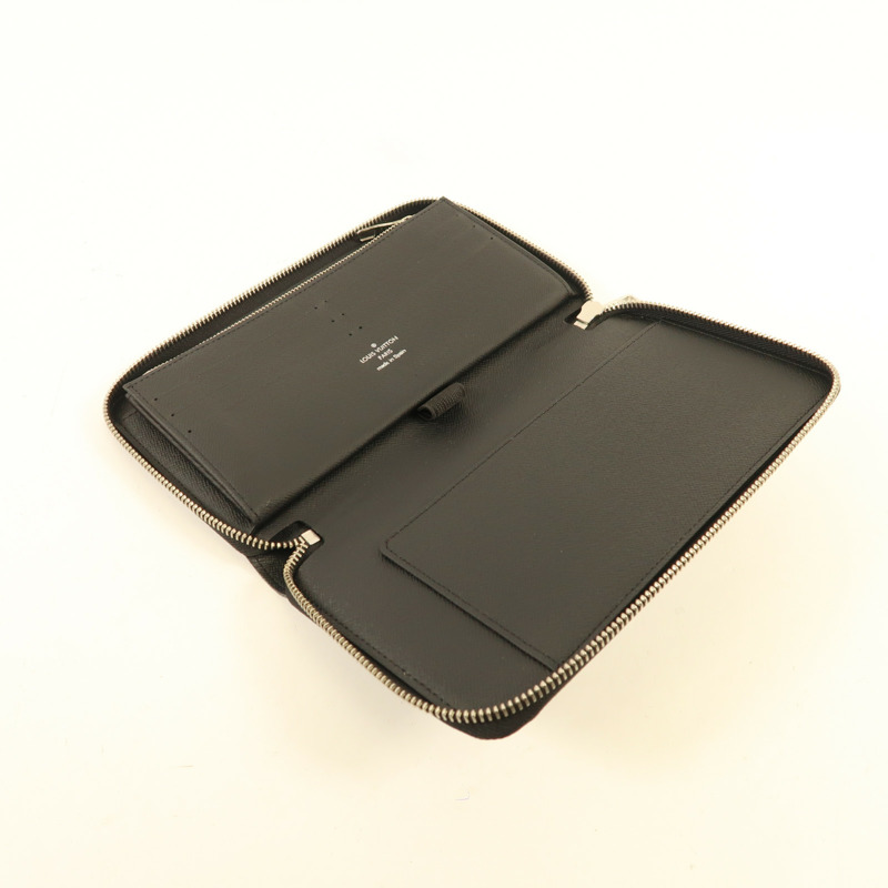 LOUIS VUITTON Damier Graphite Zippy Organizer銀扣長錢包-4