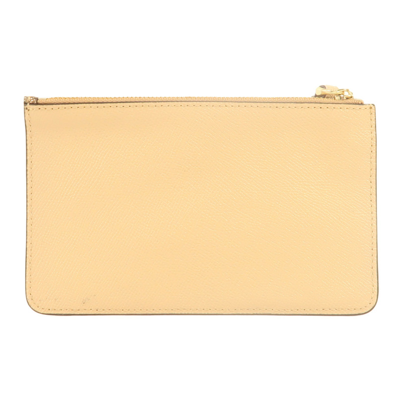 COACH 牛皮皮革Pouch金扣手拿包-1