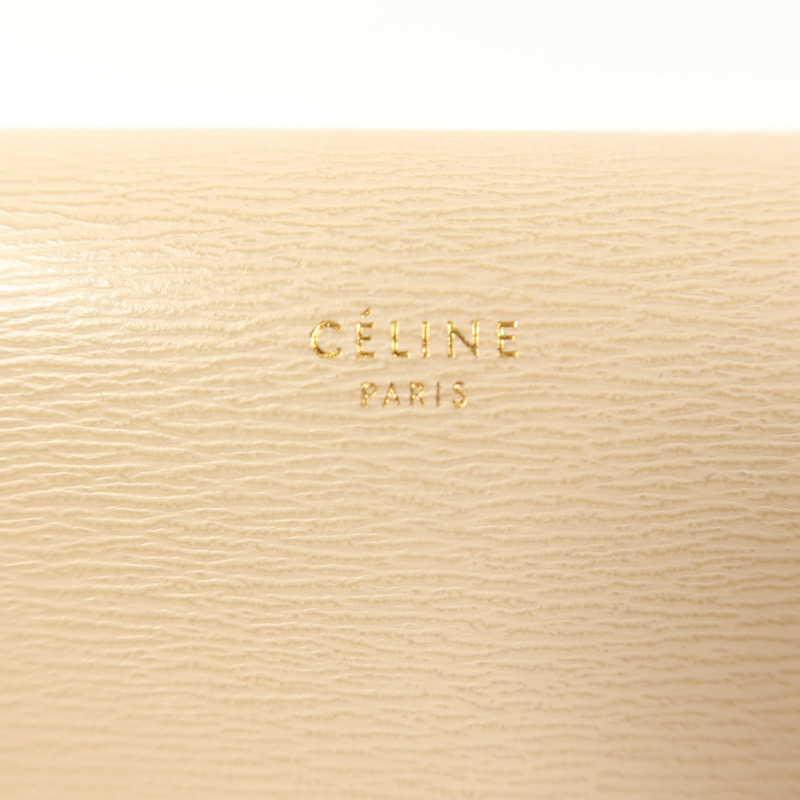 CELINE 牛皮皮革Shoulder Bag金扣肩背袋-6