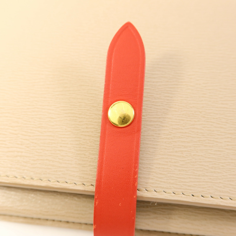 CELINE 牛皮皮革Shoulder Bag金扣肩背袋-9