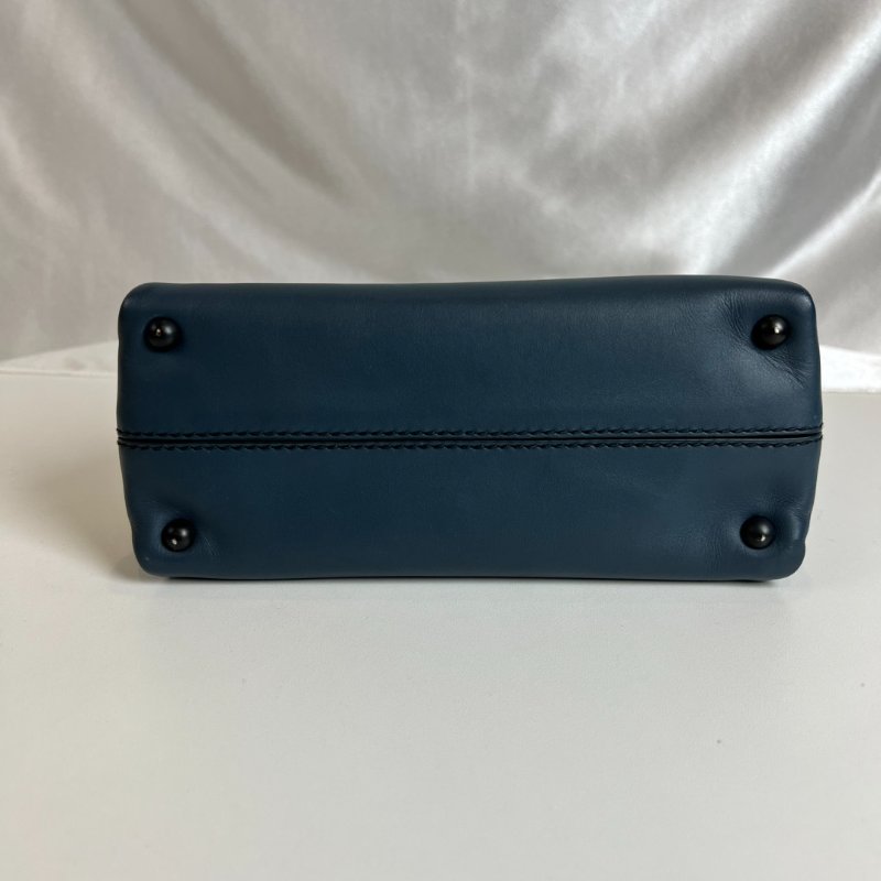 BV 藍皮革鎖頭手提包-4