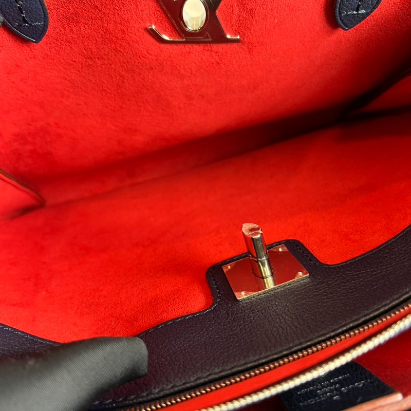 LV M54571 海軍藍Lockmeto托特包-5