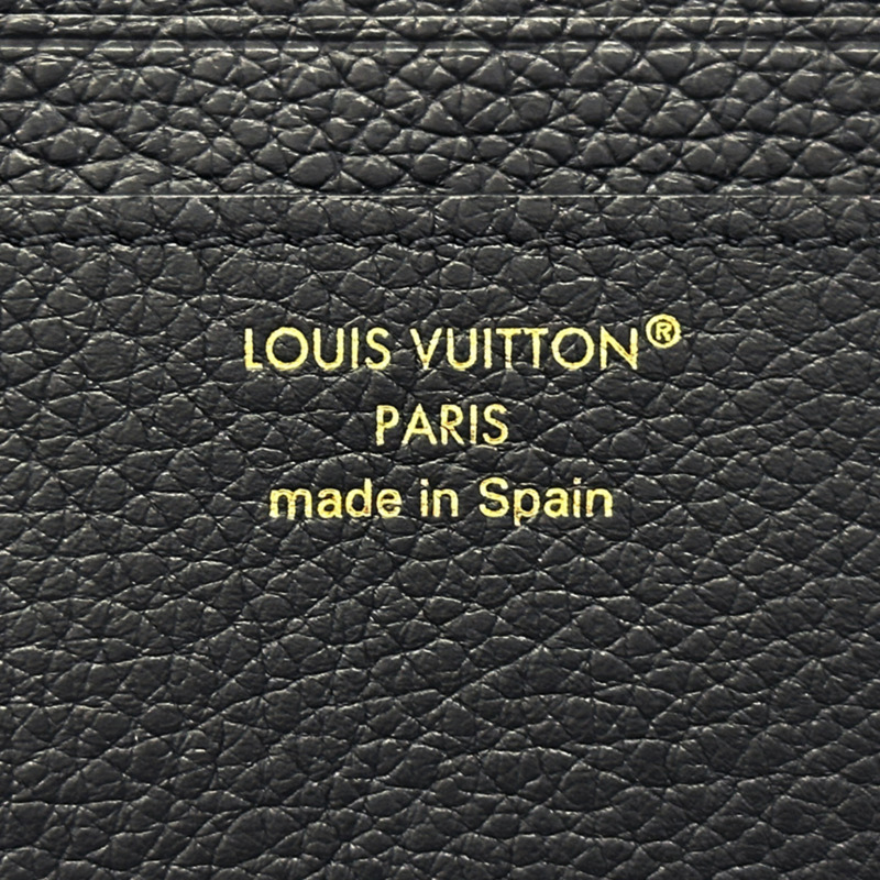 Louis Vuitton Monogram 皮革卡夾，Porte Carte Lowkey Noir，M14550，黑色，男女通用，零錢包，LV 標誌-4