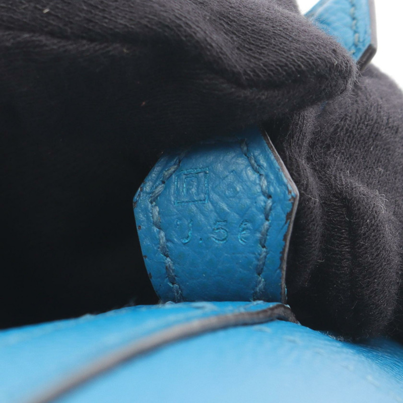 HERMES Bolide 27 單肩包 R Epsom 皮革 藍色 izmir 二手 女士 SHW-4