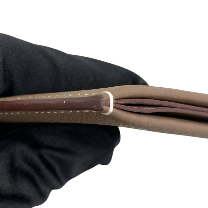 HERMES 愛馬仕  H 系列 Verso Etoupe Epsom 皮革卡夾 大象灰-11