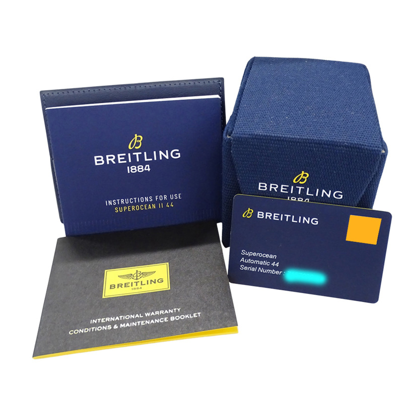 百年靈超級海洋 44 A17367 男士自動腕錶，帶日期顯示，不銹鋼，銀色/黑色，拋光-6