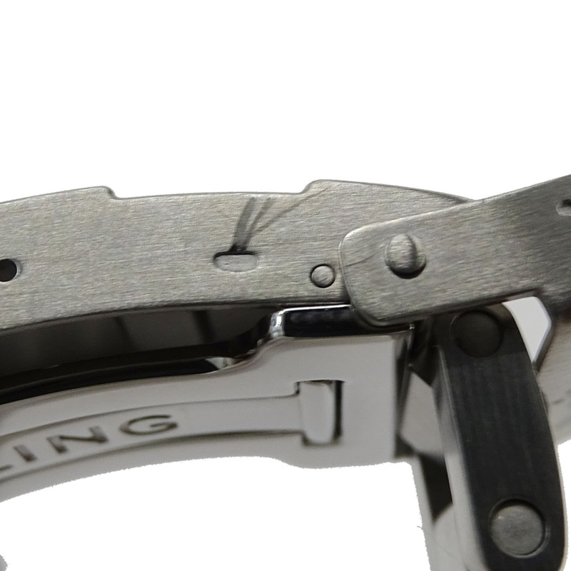 百年靈超級海洋 44 A17367 男士自動腕錶，帶日期顯示，不銹鋼，銀色/黑色，拋光-10