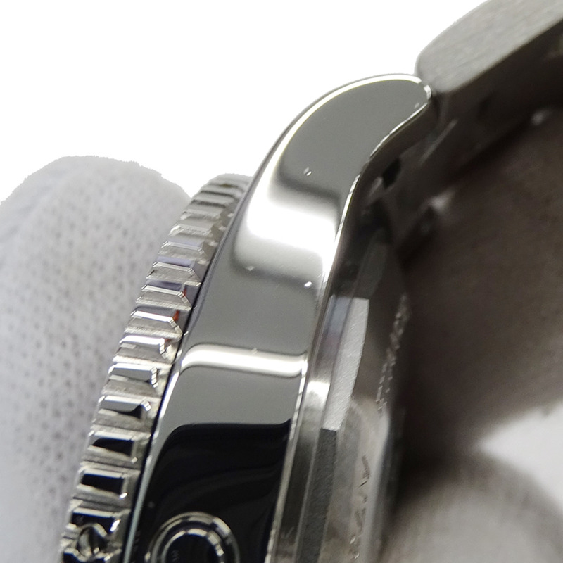 百年靈超級海洋 44 A17367 男士自動腕錶，帶日期顯示，不銹鋼，銀色/黑色，拋光-12