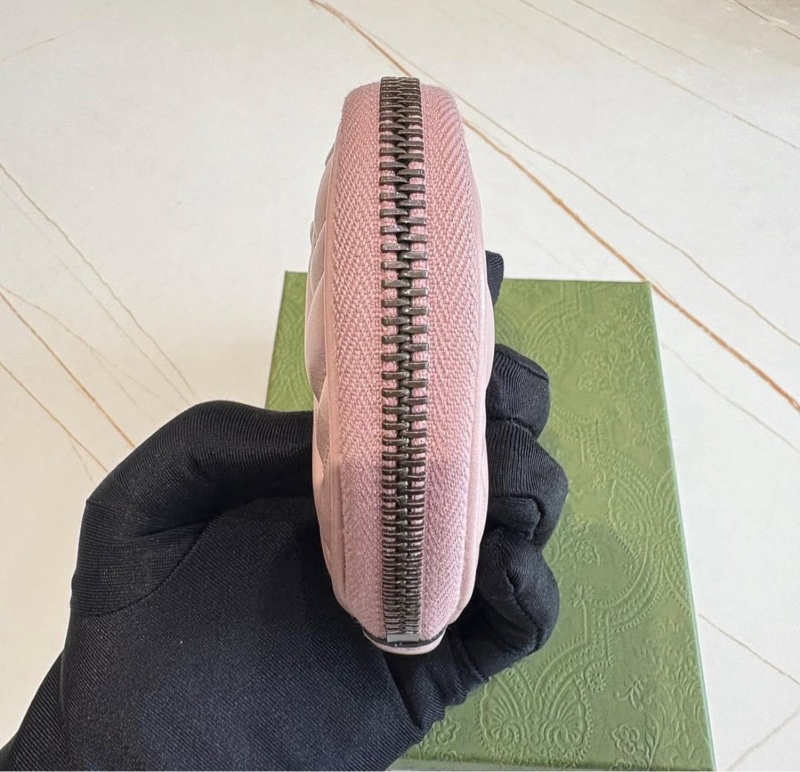 *SHIHNA名牌精品*GUCCI GG Marmont 系列心型零皮夾淺粉紅-3