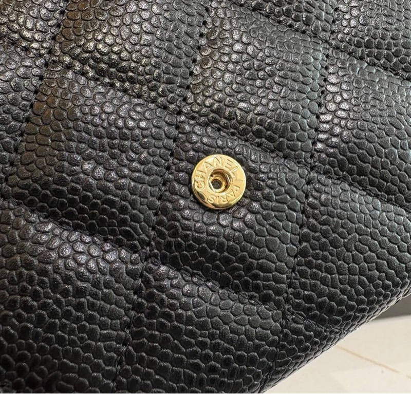 *SHIHNA名牌精品*CHANEL 經典小香菱格荔枝紋牛皮金釦 LOGO（保卡款）-2