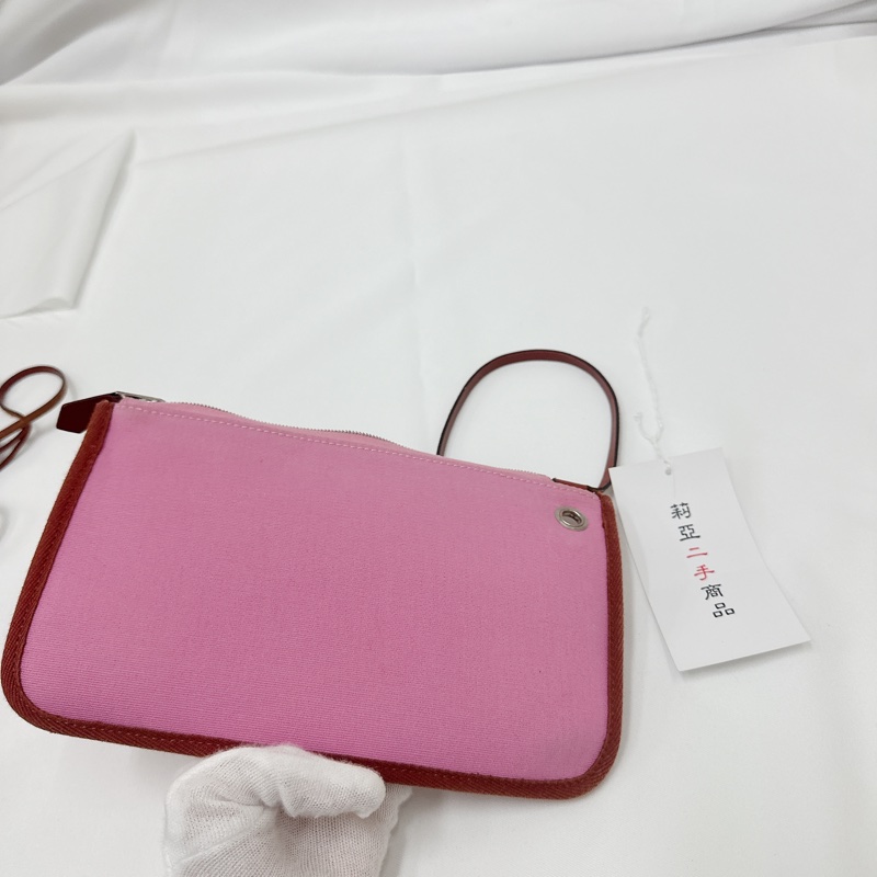 莉亞精品♡ Hermes Herbag31 桃粉 y刻 二手美包-20