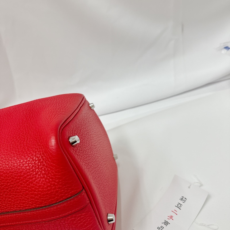 莉亞精品♡ Hermes p18 紅銀 y刻 二手美包-8