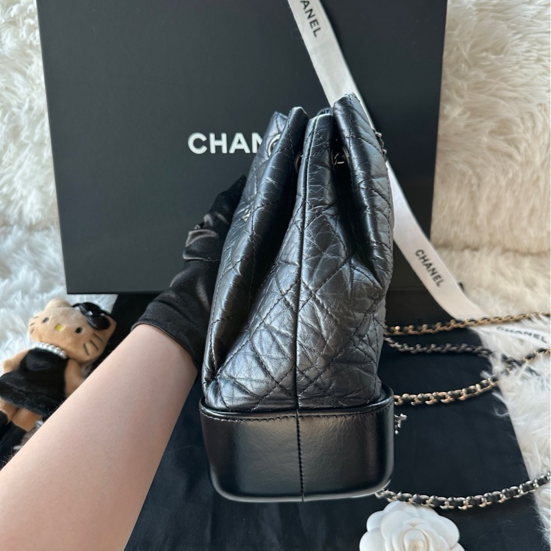 香奈兒 Chanel 牛皮 鴛鴦鏈條 小號 流浪包 雙肩 單肩 手提-2