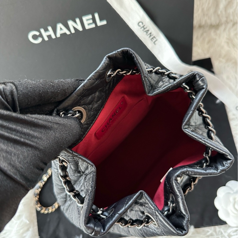 香奈兒 Chanel 牛皮 鴛鴦鏈條 小號 流浪包 雙肩 單肩 手提-3