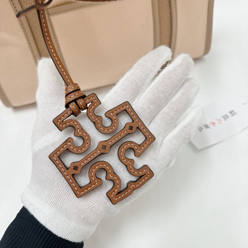 莉亞精品♡ TB 帆布托特包 粉膚色 二手美包-14