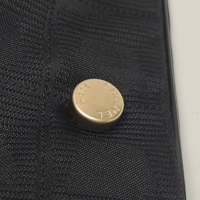 Chanel Travel Line 牛皮 尼龍布 冰格紋 中古 單肩包-12