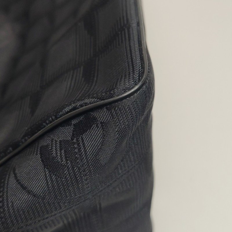 Chanel Travel Line 牛皮 尼龍布 冰格紋 中古 單肩包-18