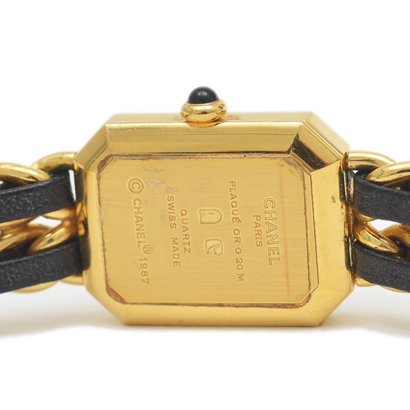 Chanel Premiere 女士手錶,黑色錶盤,GP 石英,H0001,L 碼-6