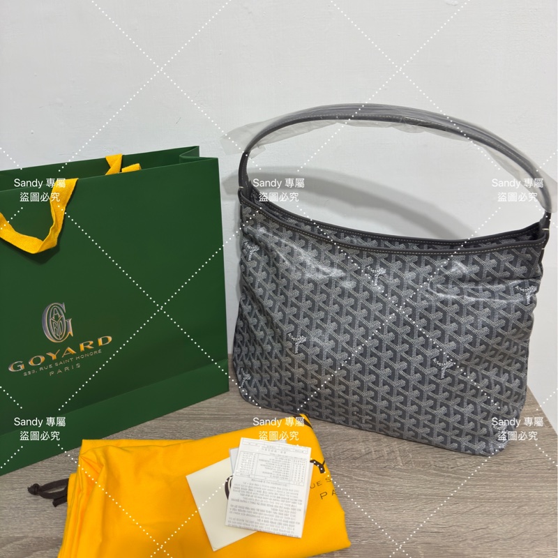 🩶Goyard 狗牙hobo 灰色 全新全配🩶-0