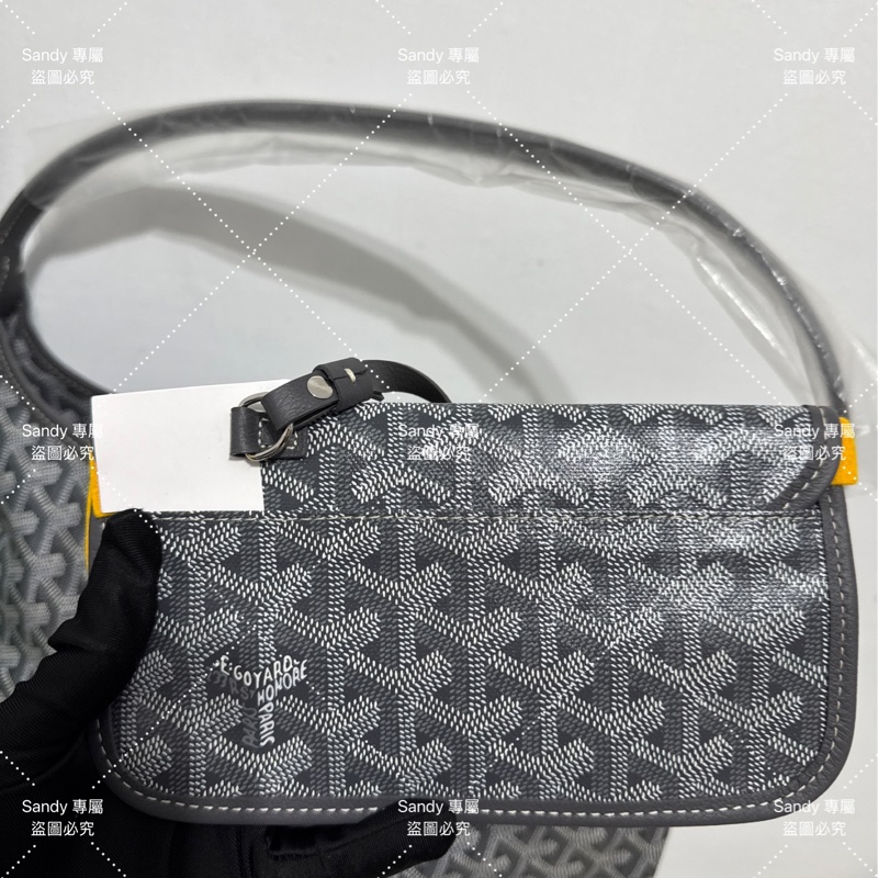🩶Goyard 狗牙hobo 灰色 全新全配🩶-21