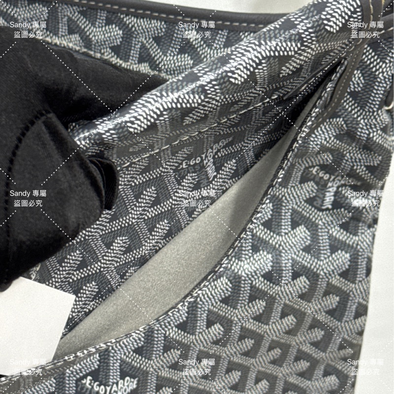 🩶Goyard 狗牙hobo 灰色 全新全配🩶-22