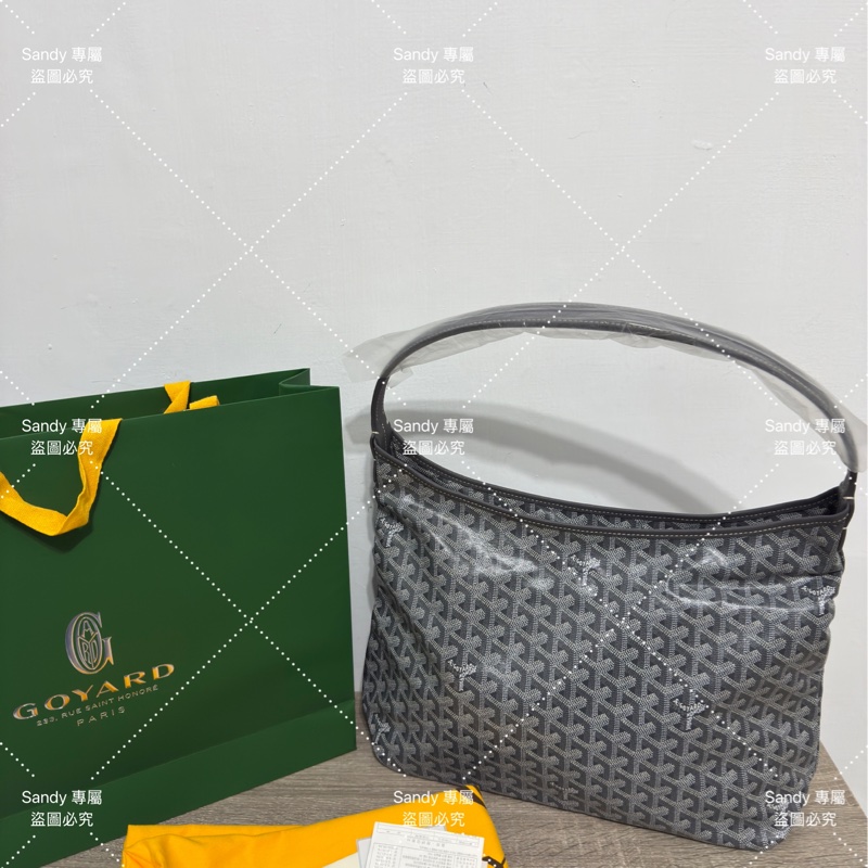 🩶Goyard 狗牙hobo 灰色 全新全配🩶-26