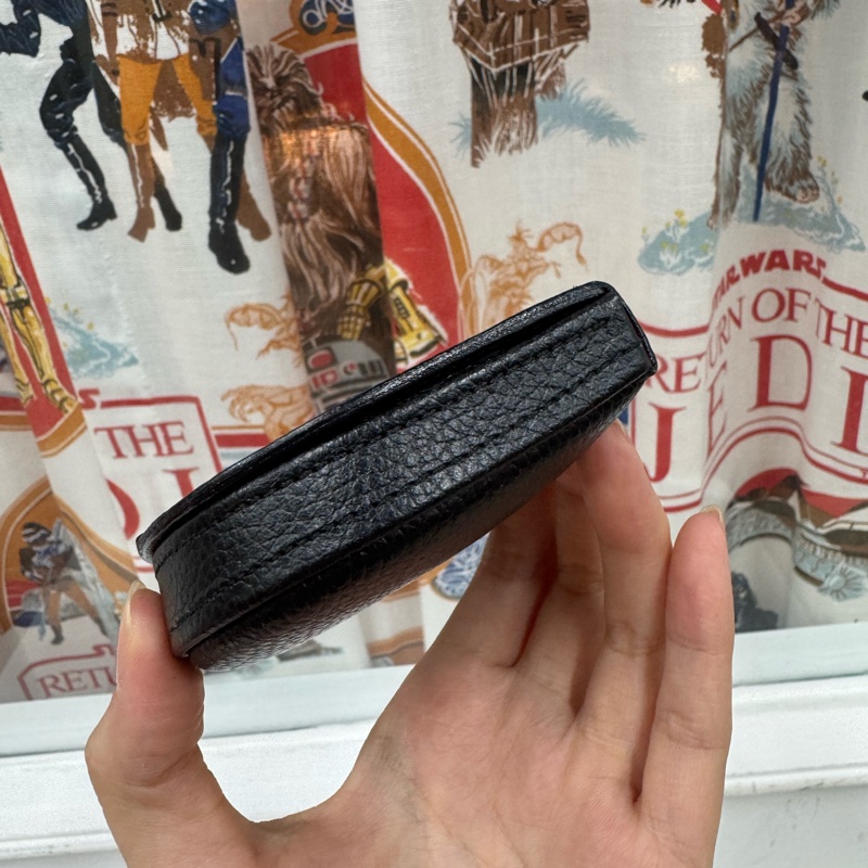 Celine 真皮零錢包 黑色 男女適用-5