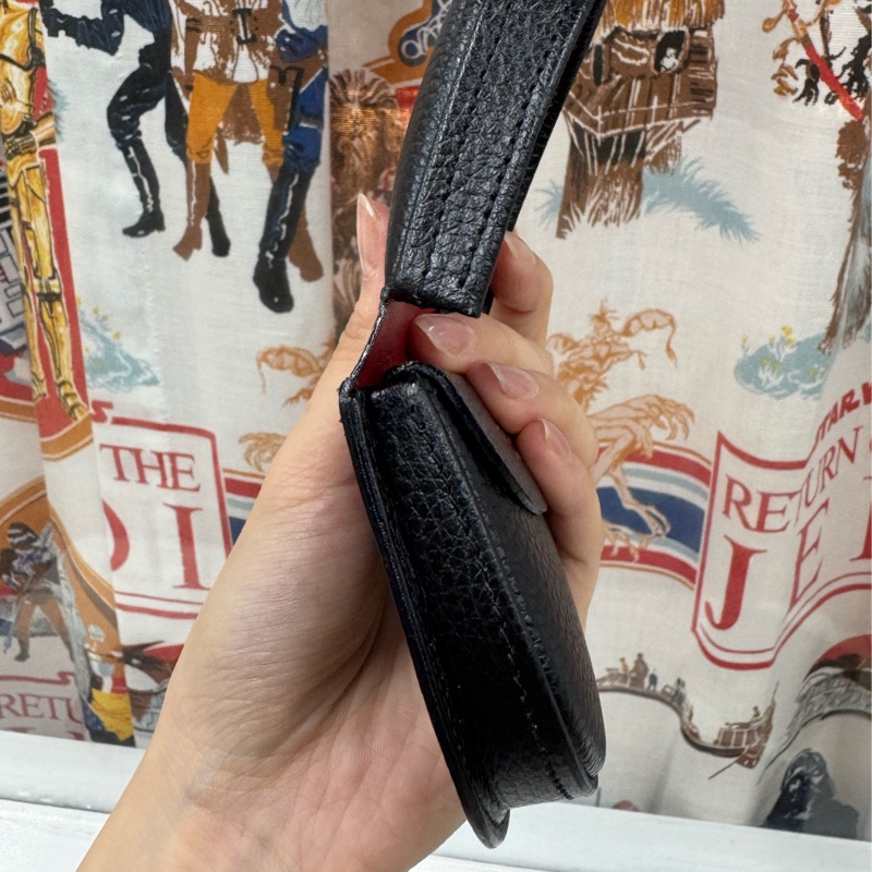 Celine 真皮零錢包 黑色 男女適用-13